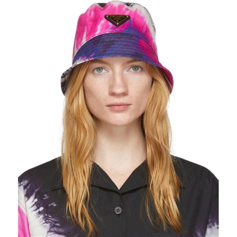 tie dye prada bucket hat|fashionable bucket hats.